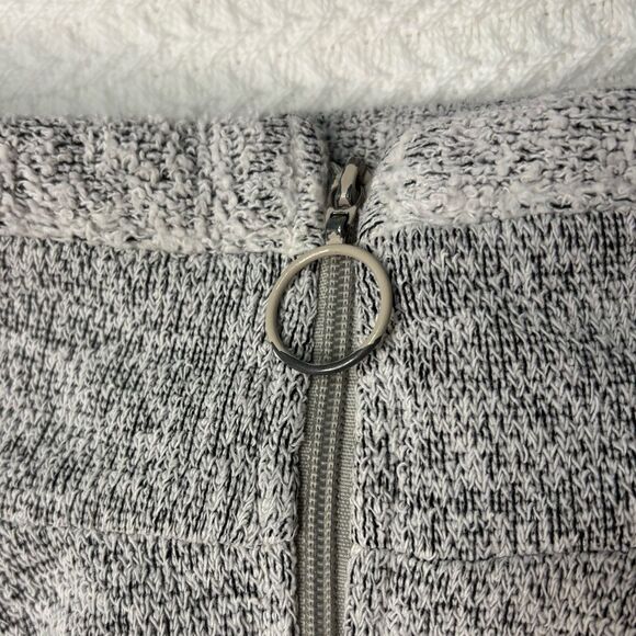 PrAna Qarter Zip Jacket USA made Light Gray Cozy Front Pocket Youth Large - Picture 9 of 9